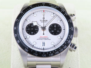 Tudor Black Bay Chrono White Panda Dial 79360 New May 2023