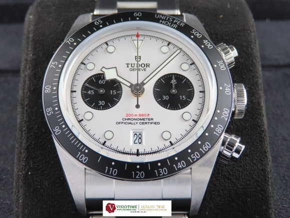 Tudor Black Bay Chrono White Panda Dial 79360 October 2021