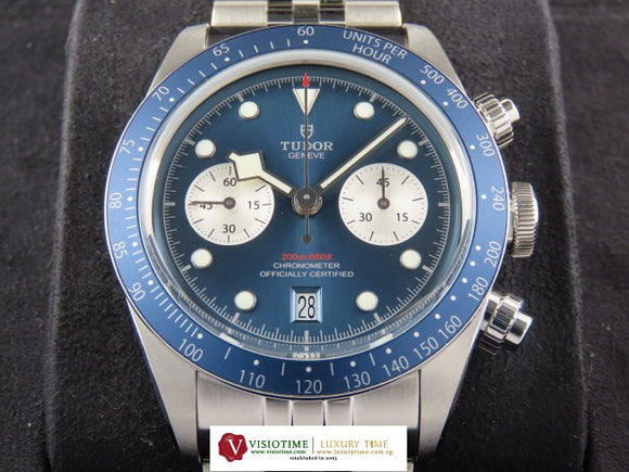 Tudor Black Bay Chrono Blue Panda Dial 79360 Unworn February 2025