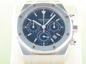 Audemars Piguet Royal Oak Chronograph Blue Dial 39 mm 25860 December 2002