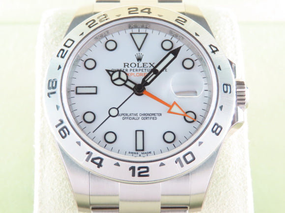 Rolex Explorer II 42 mm White Dial Polar 216570 New Old Stock Full Stickers 2016